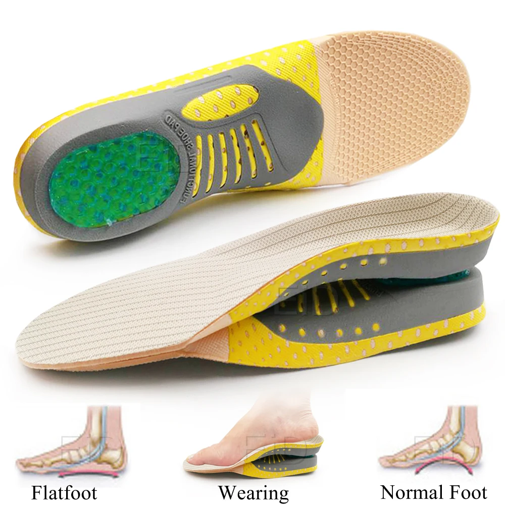 

PVC Orthopedic Insoles Orthotics Flat Foot Health Sole Pad for Shoes Insert Arch Support Pad for Plantar Fasciitis Feet Care