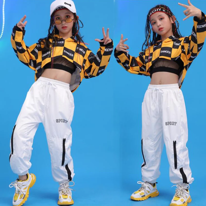 Детская одежда для бальных танцев в стиле хип-хоп толстовка с капюшоном