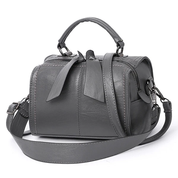 ALCEVR сумка Bolsa Feminina Фирменная Новинка модная женская сумка-тоут с подушкой сумка высокого качества PU Твердые сумки через плечо - Цвет: Gray