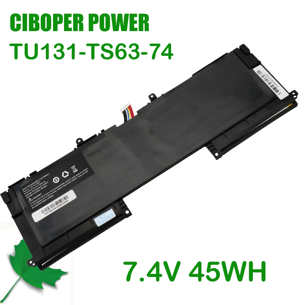 

CP New Origina Laptop Battery TU131-TS63-74/TU131 7.4V 45WH For XPS13 8808 U13S881 U33X UX32K U731 TU131-TS63-74 Series Notebook