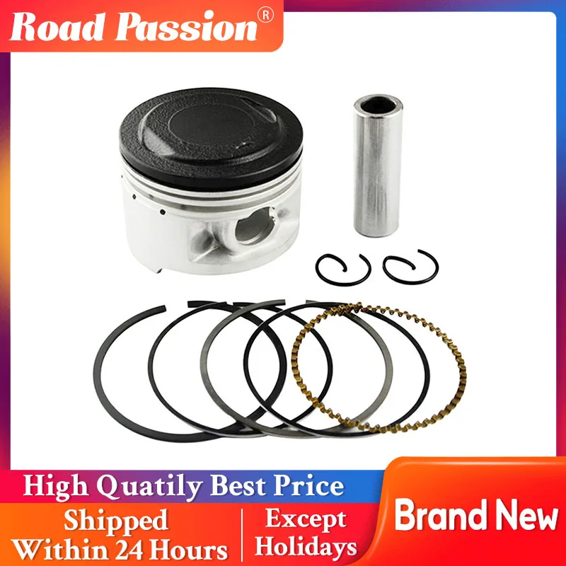 

Road Passion 1 /2 Sets Motorcycle Parts Piston Rings Kit 49~50mm for YAMAHA XV250 XV 250 1988-2018 XC125 XC 125 Cygnus 1990-1993