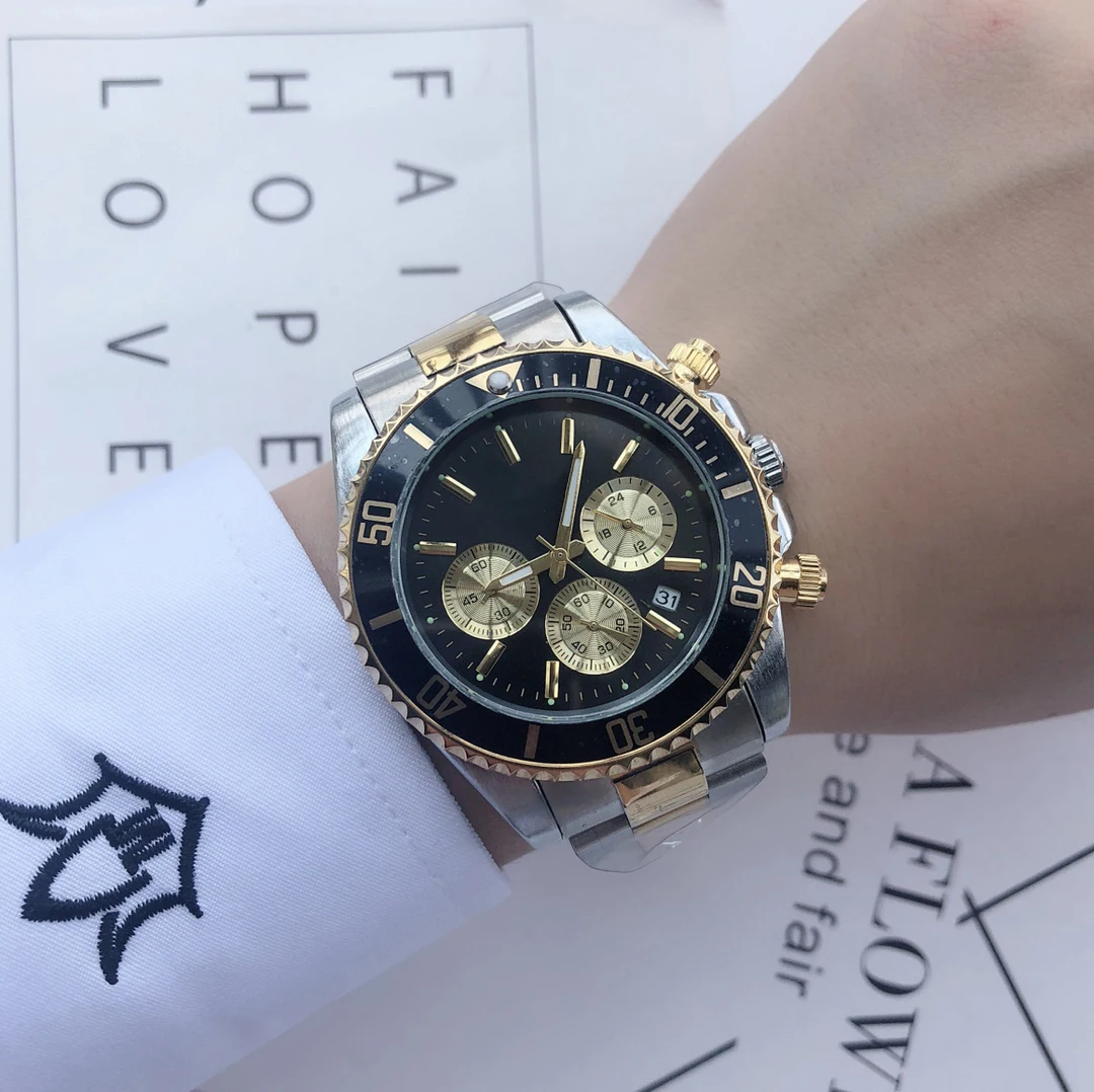 

Hot sale Casual Mens Watch 116610 men Quartz Stainless Solid Glidelock Black Green face Mens Watches Wristwa