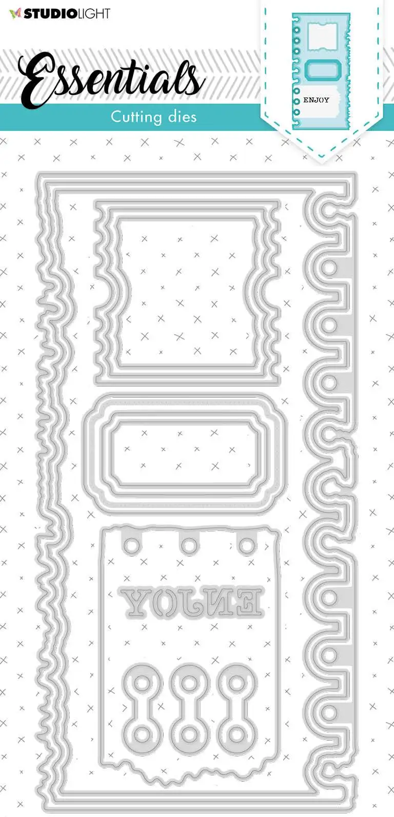 

SL Slimline Page Ticket Essentials New Metal Cutting Dies Scrapbook Diary Decoration Embossing Template Diy Greeting Card 2021
