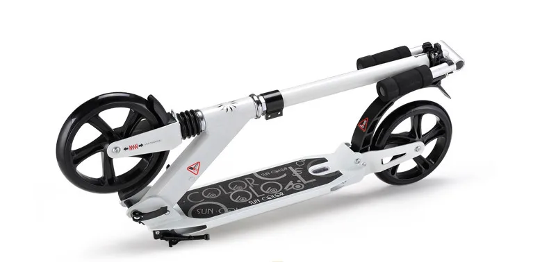 

Adult pedal scooter two-wheel shock-absorbing scooter folding scooter folding aluminum scooter