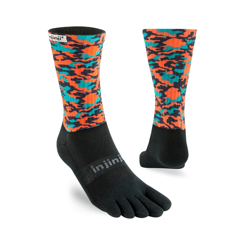 Injinji/носки с пальцами; Новинка года; спортивные носки средней плотности Coolmax с пятью пальцами; мужские носки для бега