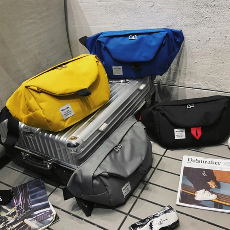 Забавная Мужская нагрудная сумка уличная одежда в стиле хип-хоп Вместительная