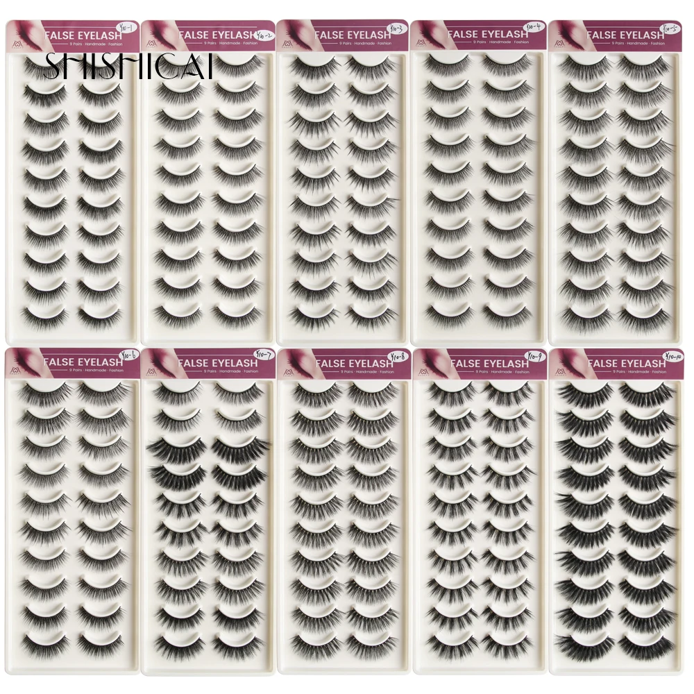 4/10 пар искусственные норковые ресницы 3d накладные натуральные длинные | Красота