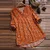 Orange Женские топы и блузки размера плюс 5XL, винтажные женские блузки, женские топы, женская одежда - Цвет: Orange
