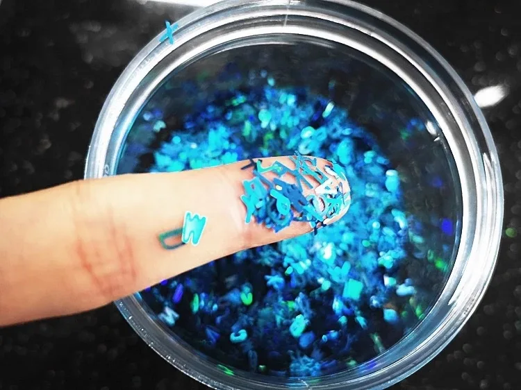 10 г/пакет с английскими буквами блестящий пластырь для ногтей украшения макияжа