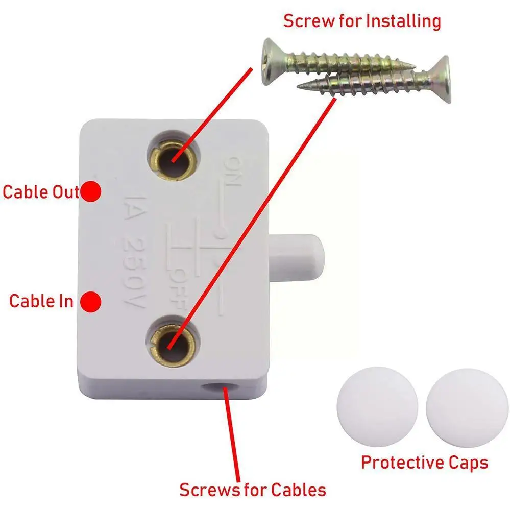 Дорожный концевой выключатель оптовая продажа переключатель для мебели шкафа