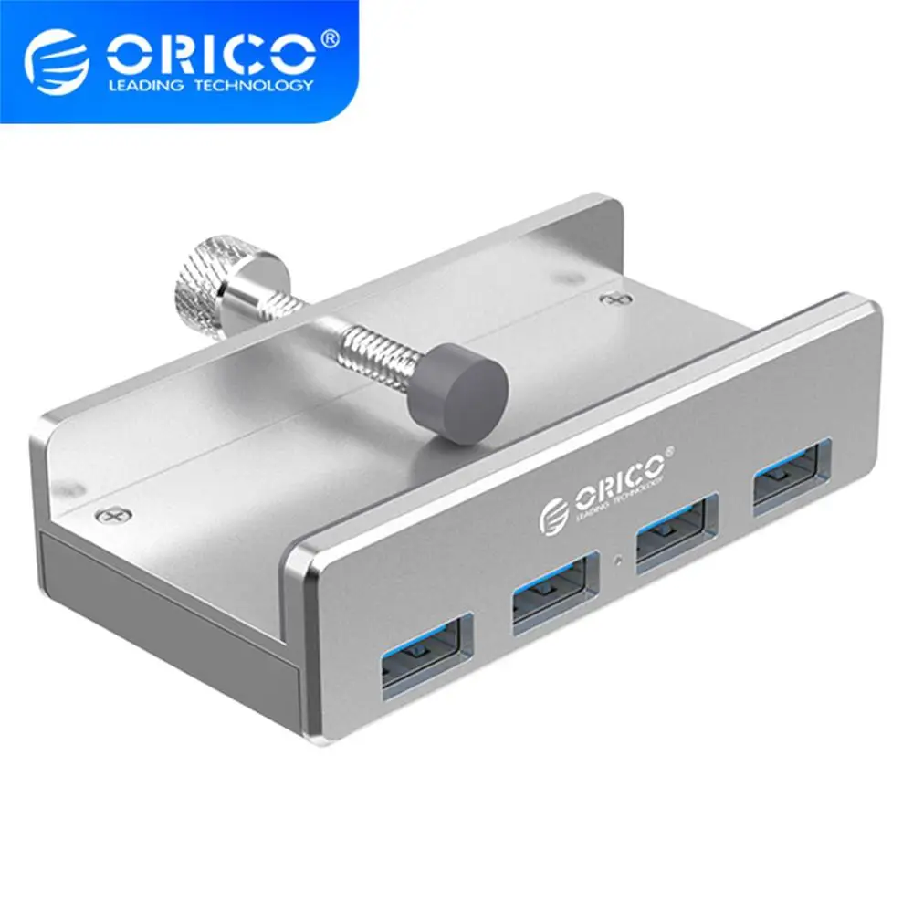 

ORICO MH4PU-P Алюминий колесики из сплава с креплением сзади USB3.0 4 Порты концентратор Тип-а до Тип-адаптер для Тетрадь компьютер