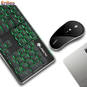 rechargeable wireless keyboard and mouse set laptop pc computer mechanical keyboard with backlight 2 4g gaming mouse keyboard free global shipping