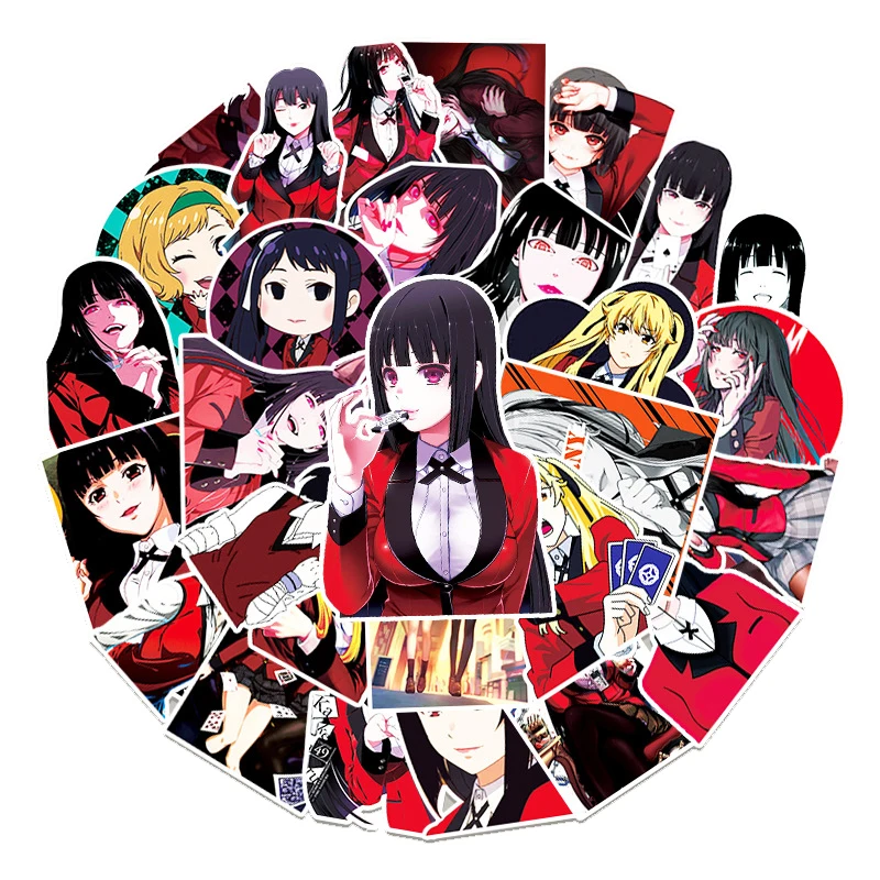 

Стикеры аниме Kakegurui, 10/30/50/100 шт.