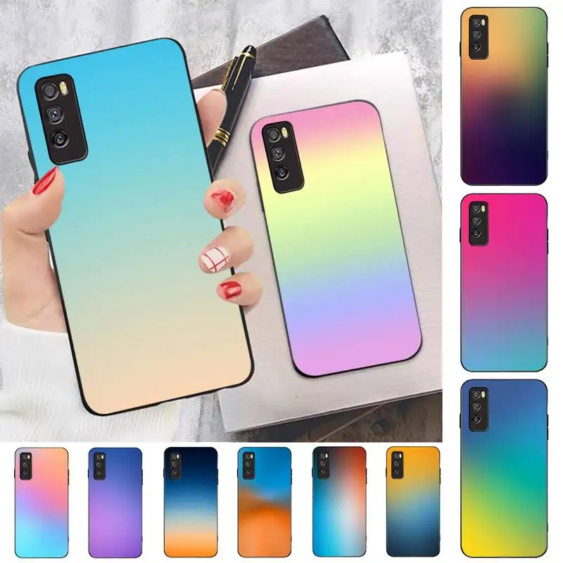 TOPLBPCS чехол для телефона с градиентным цветным изображением huawei nova 2 i plus 3i E 4 5i pro 6 SE