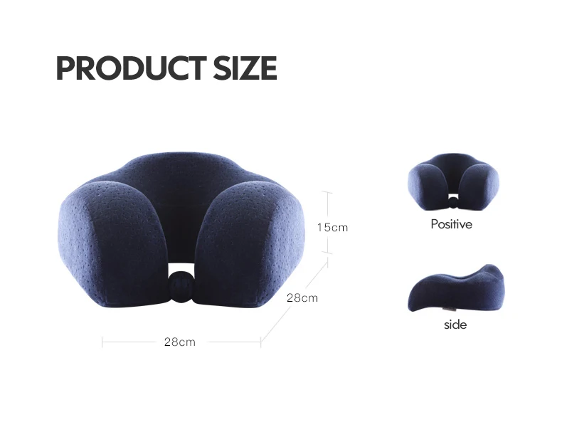 Memory Foam хлопок u-образная подушка для шеи шейный самолет подушка для путешествий подушки для обеда