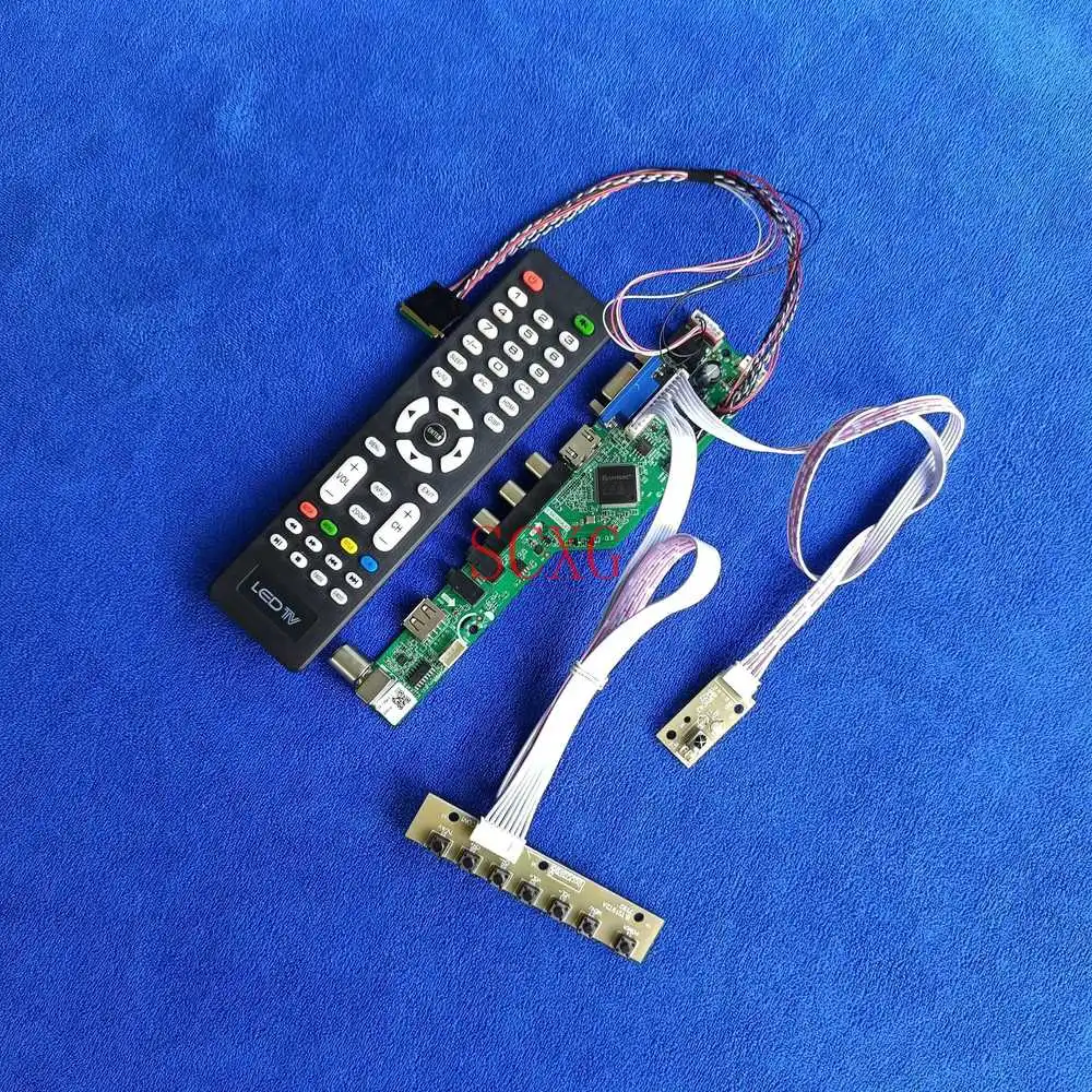 

Аналоговый сигнал VGA USB AV HDMI совместимых с Дисплей контроллер привод доска для B101EW05/B101EW06 1280*800 LVDS 40-контактный светодиодный ЖК-дисплей