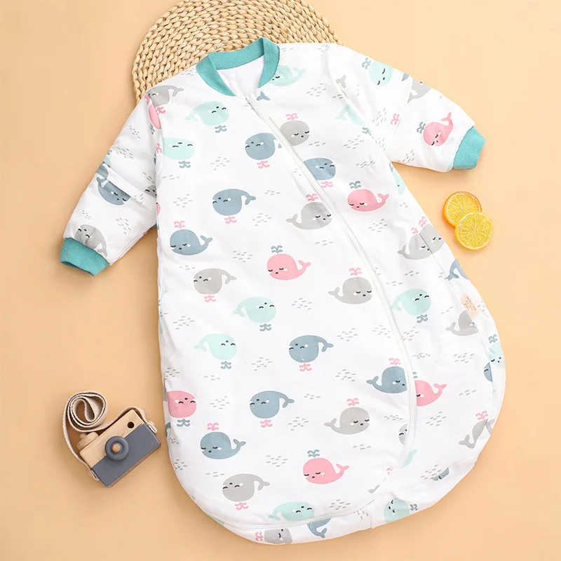 

Новинка 2021, детский стеганый спальный мешок с 3D круглым дном, осенне-зимнее утепленное детское одеяло U-образной формы с защитой от ударов, д...