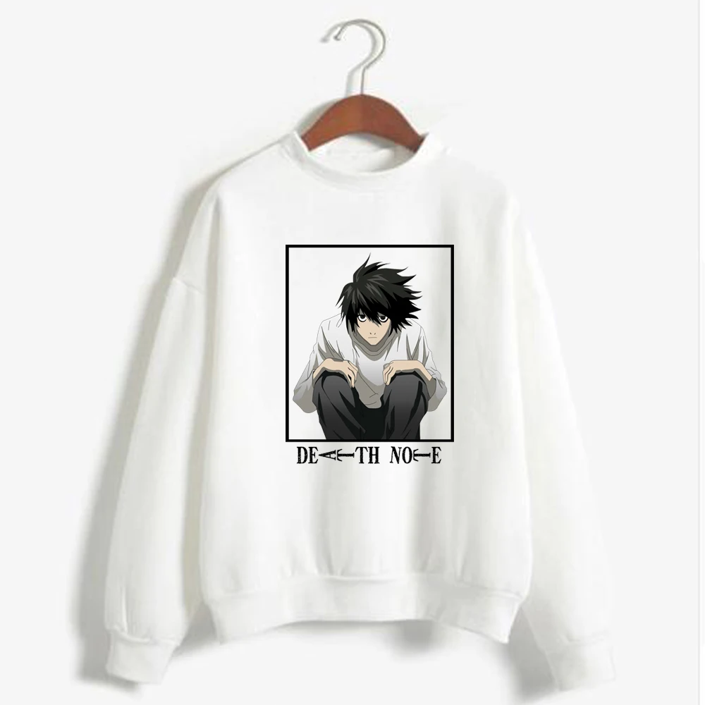 

2021Japanese Anime Hot Death Note Hoodies Men Funny Streetwear Harajuku Graphic Sweatshirts Unisex Tops