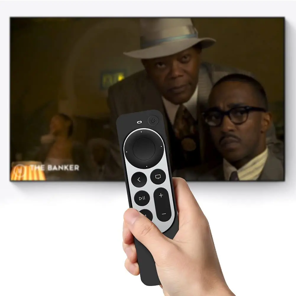 

Silicone Remote Skin for Apple TV Siri Remote Case Apple TV Siri Remote (2nd Gen) 2021 Protective Cover with Wrist Straps