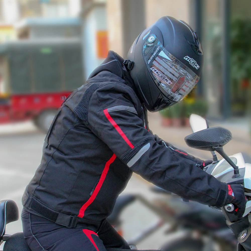 

HEROBIKER Motorcycle Jacket Men Waterproof Chaqueta Moto Hombre Motorbike Riding Jacket Clothing Protective Gear Black