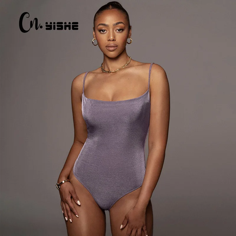 

CNYISHE Strap Rompers Women Jumpsuit 2022 Spring Summer Pure Color Backless Sling Bodysuit Female Skinny Overalls Sexy Slim Tops