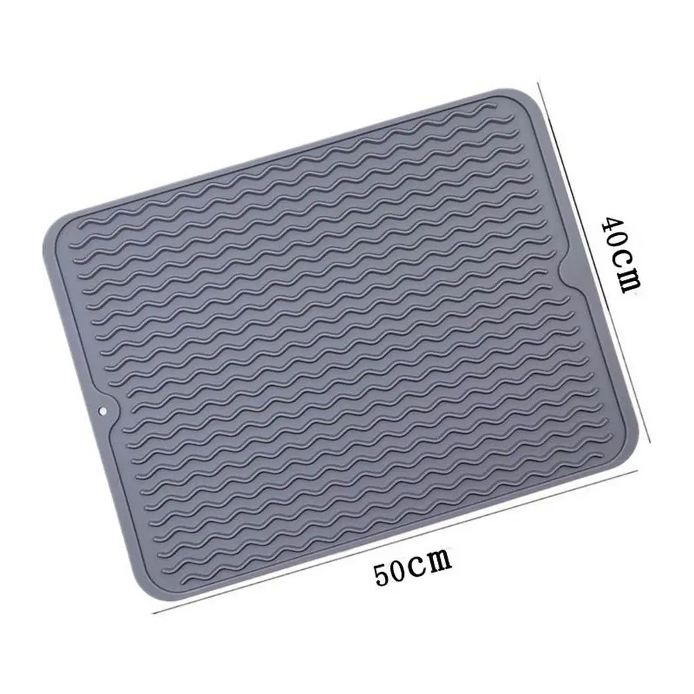 

Large Multifuctional Silicone Drying Mats Heat Insulation Pot Holder Protector Dish Cups Draining Mat Pad Table Placemat Tray