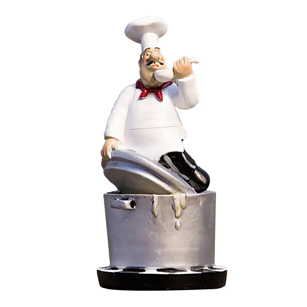 

Fashion Home Decoration Bar Resin Crafts Modern Characters Chef Statue Small Decorative Items