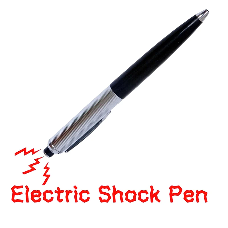 Поражения электрическим током ручка забавная игрушка записываемый шариковая