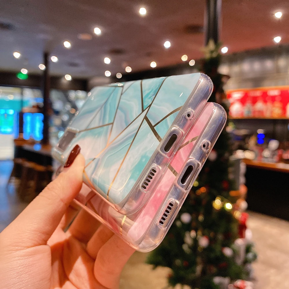 Чехол с геометрическим узором для Samsung Galaxy Note 20 Ultra 10 Plus S20 FE S10 S9 S8 A51 A71 A50 A70 A30S