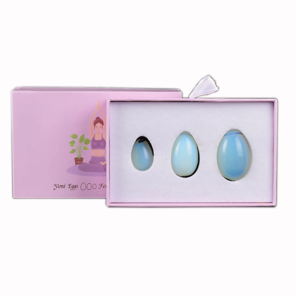 

DropShipping Jade Yoni Egg Vaginal Tightening Love Egg Kegel Egg Exerciser Jade Ben Wa Ball Feminine Hygiene Product With Box