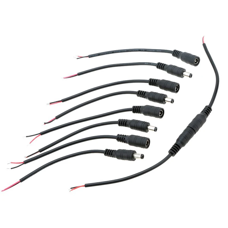 GTBL 2 1x5 5 мм пар женский + мужской DC разъем питания 16 см кабель led для подключения к