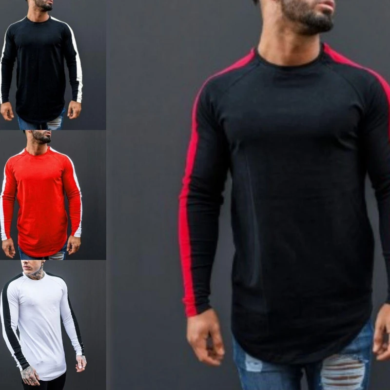 

Men's Top T-shirt 2019 Summer New O-neck Long Sleeve Fashion Casual Comfortable T-shirt Men