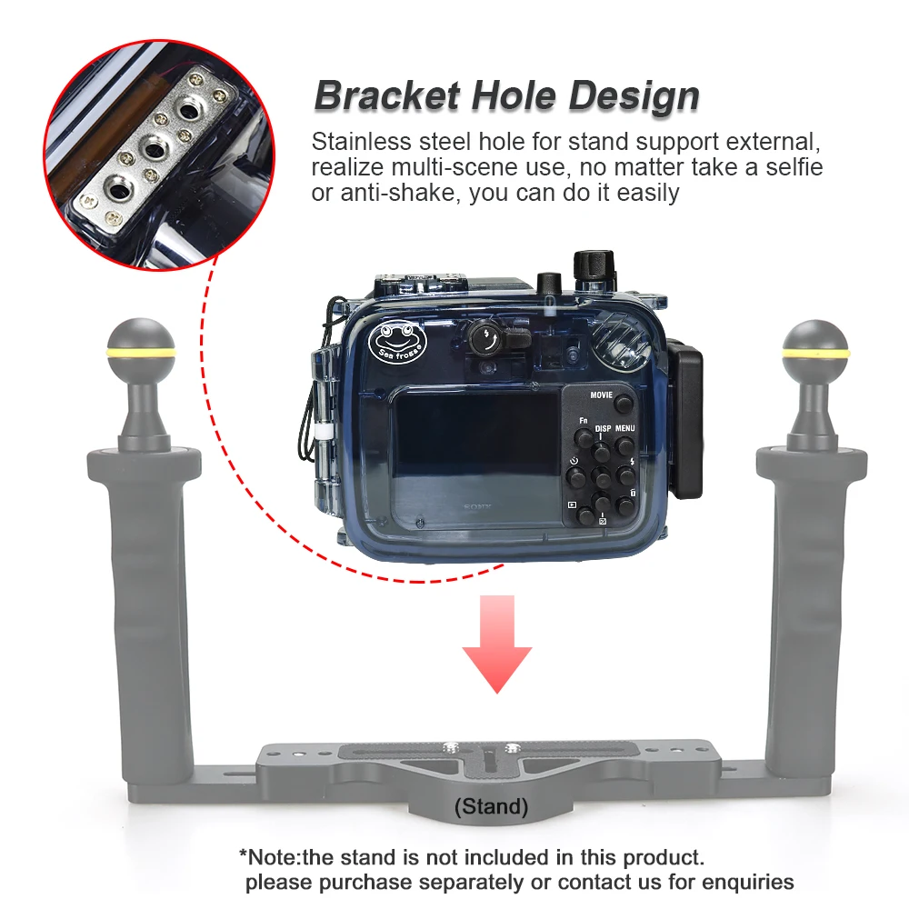 Водонепроницаемый чехол Seafrog для камеры Sony RX100 V I II III IV подводный защитный корпус