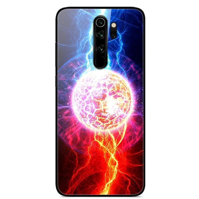 41 Redmi Note 8 Pro Чехол 6,53 ''стекло твердая задняя крышка для Xiaomi Redmi Note 8 Pro чехлы для телефонов силикон бампер Fundas Redmi Note8 8T - Цвет: 41