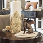 Новинка 2021, скульптура Ягуара, декоративные интенсивные леопардовые статуи, искусство из смолы для украшения винного шкафа, коллекция