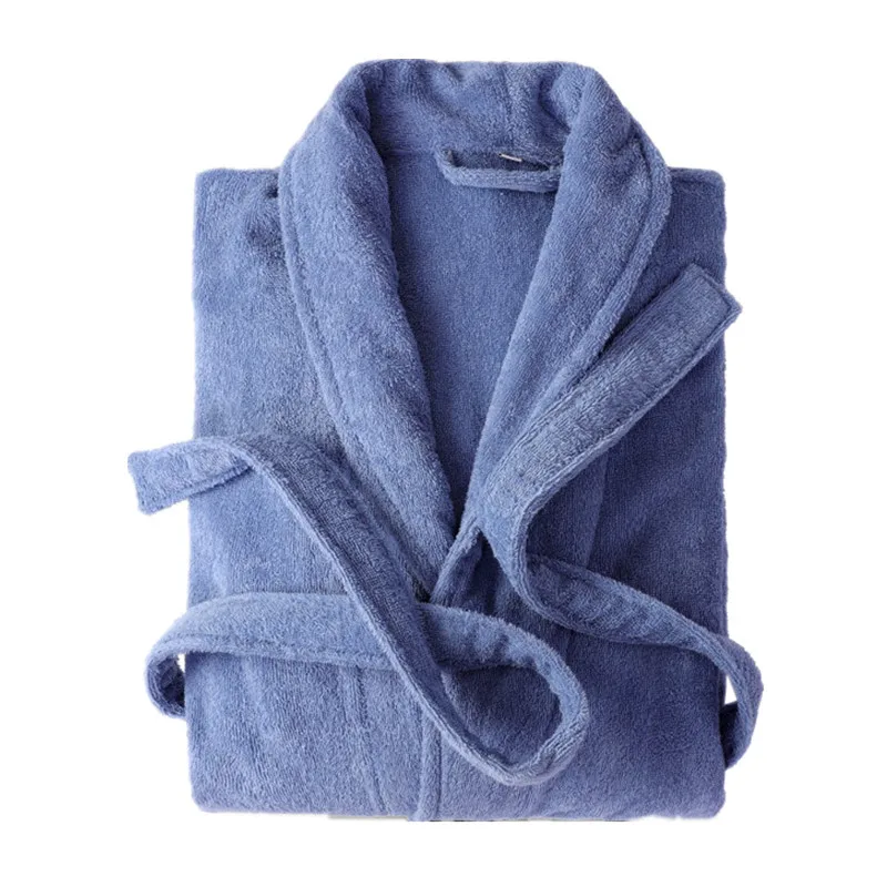 Terry Towel 100% Cotton Towel Bathrobes for Men and Women Couples Nightgowns Terry Robe Unisex lovers Soft Bath Robe Nightrobe