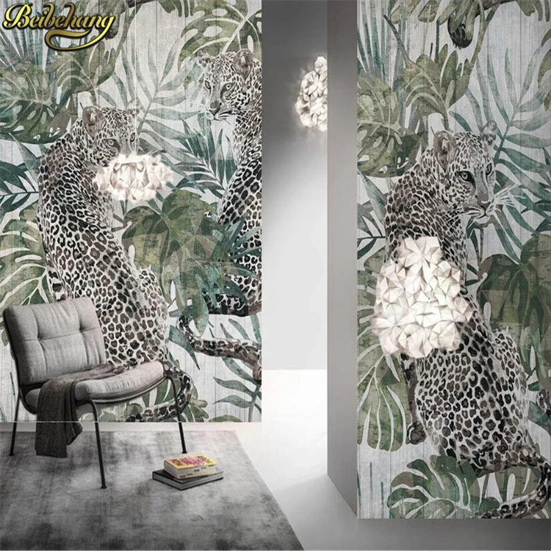 3d фотонаклейка с природным пейзажем тигра обои для гостиной детской комнаты