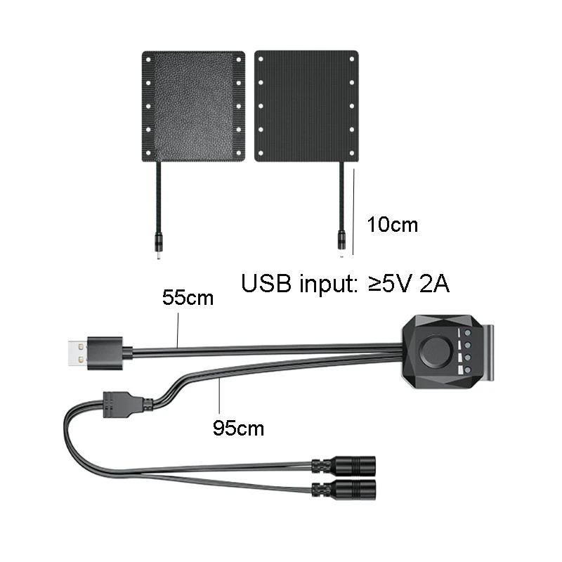

Motorcycle Heated Grips USB Electric Hot Heating Handlebar Warmer Pad for Winter 2022 New