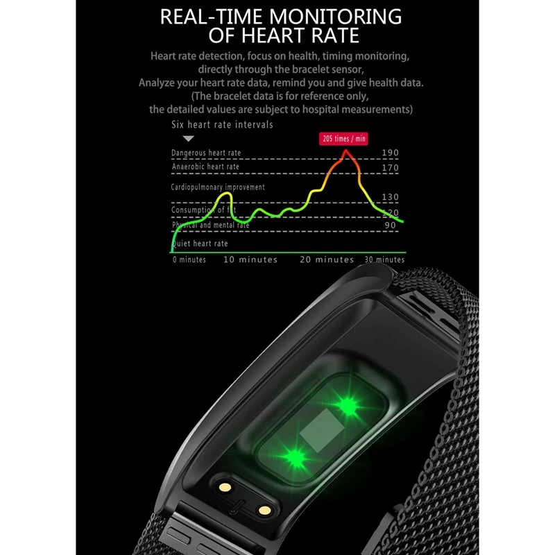 

G5 Smart Watch Smartwatch Fitness Activity Tracker with Heart Rate/Blood Pressure/Peeter Wristband