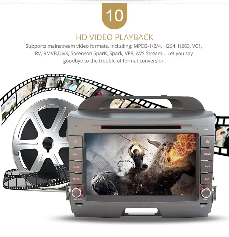 LJDA Android 10,0 dvd-плеер для автомобиля KIA Sportage 2010- 2 Din автомагнитола аудио wifi Canbus gps навигация стерео Мультимедиа