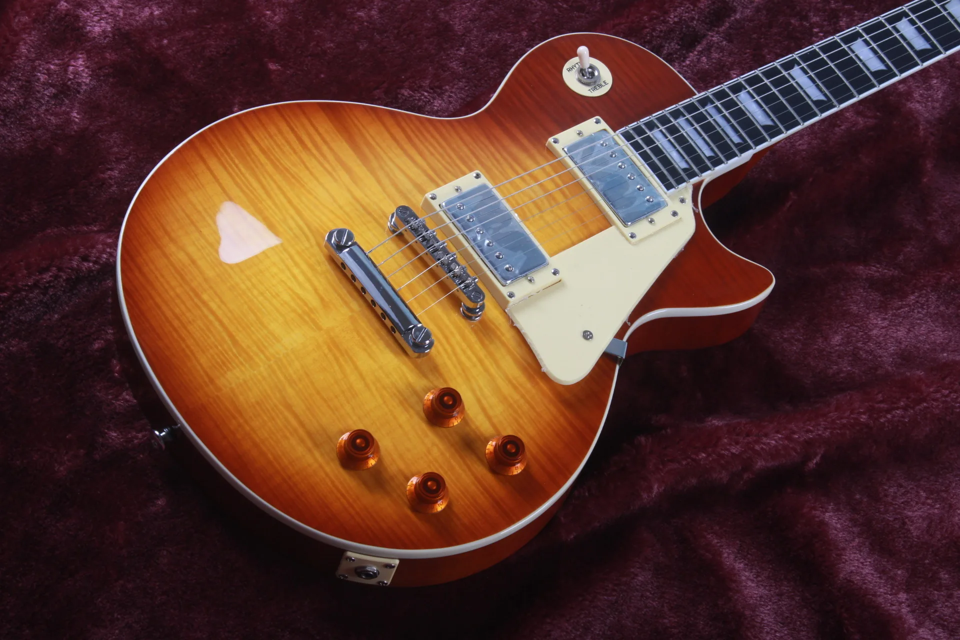 Новинка 2021 Высококачественная электрическая гитара Sunset Burst серебристая