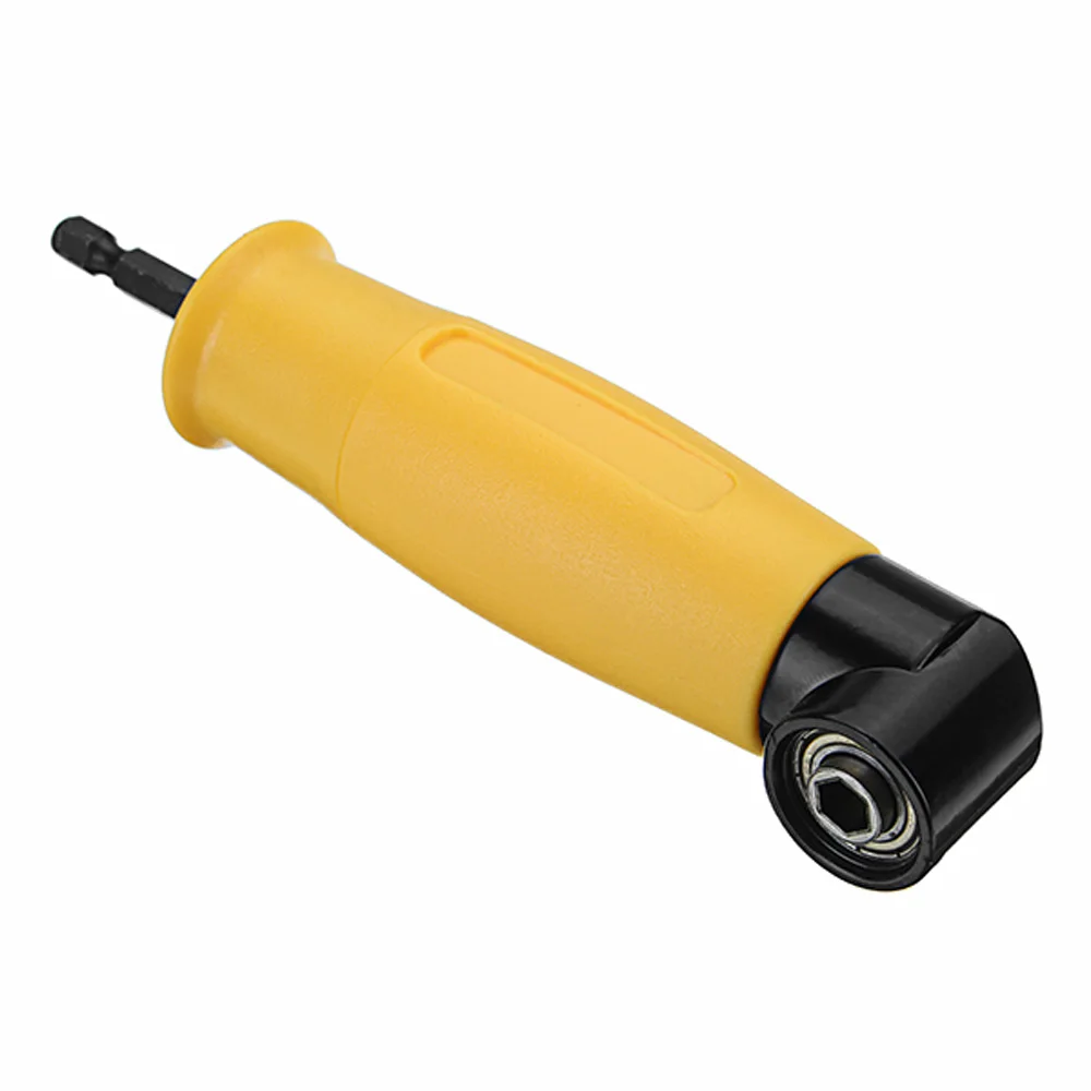 

90 Degree Angle Extension Right Driver Drilling Shank Power Screwdriver Drill Attachment 1/4inch Hex Bit Corner Bits