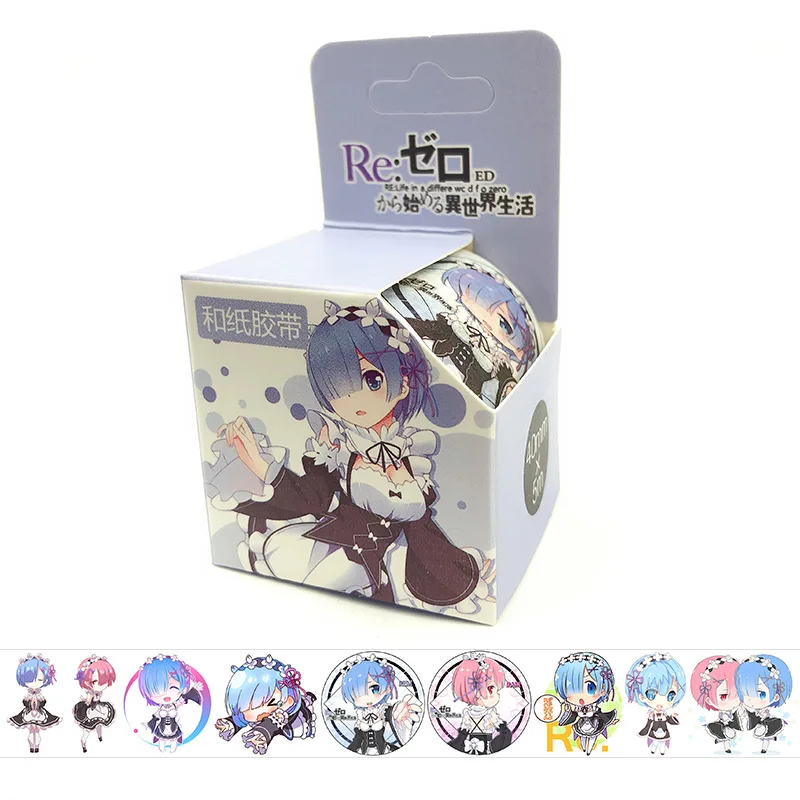 Классические стикеры Re Zero для книги автомобиля чемодана ноутбука