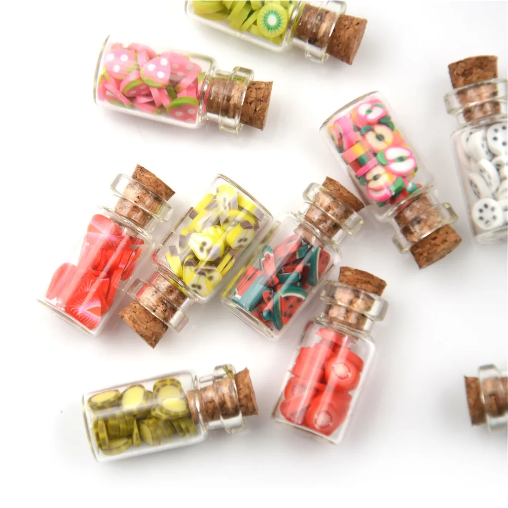 

Mini Fruit Vegetable Bottle Dollhouse Miniature Toy 1:12 Scale Doll Food Kitchen Living Room Accessories Decoration