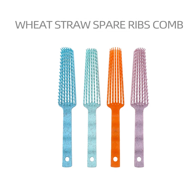 Щетка для волос с соломинкой Для распутывания и деформирования кожи головы |