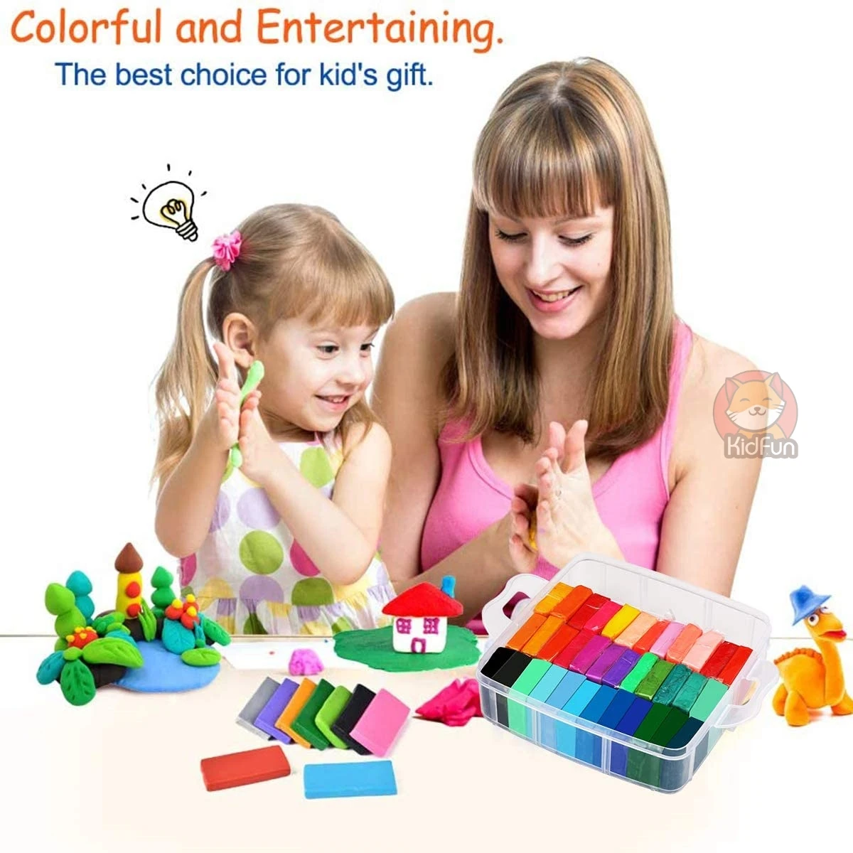 

24-50 Colors Polymer Clay Fimo DIY Soft Clay Set Molding Craft Oven Bake Clay Blocks Montessori Early Education Toy For Kids