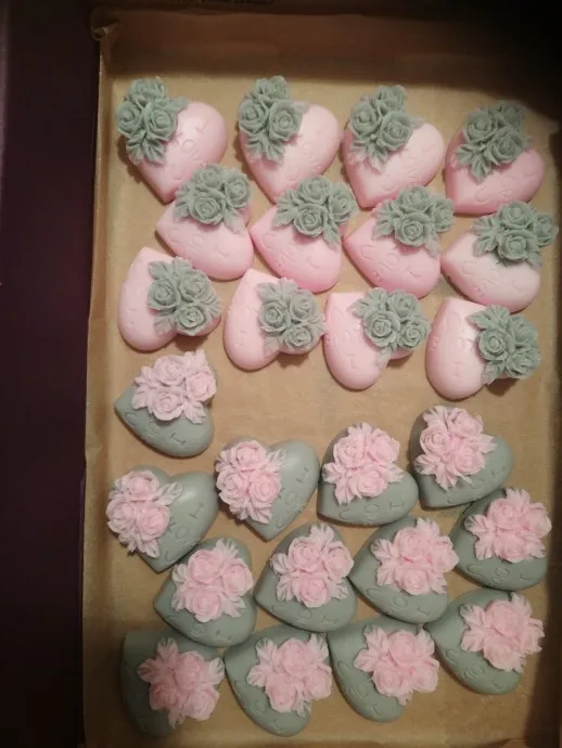 3D силиконовая форма для мыла Сердце Любовь Роза цветок шоколадная свечи формы из