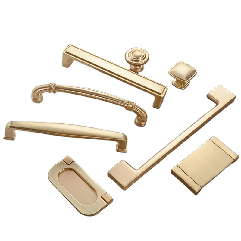 

Black Furniture Zinc Alloy Drawer Handle The Modern Minimalist Chinese Cabinet Hand-in-hand Wardrobe Doorknobs Wholesale