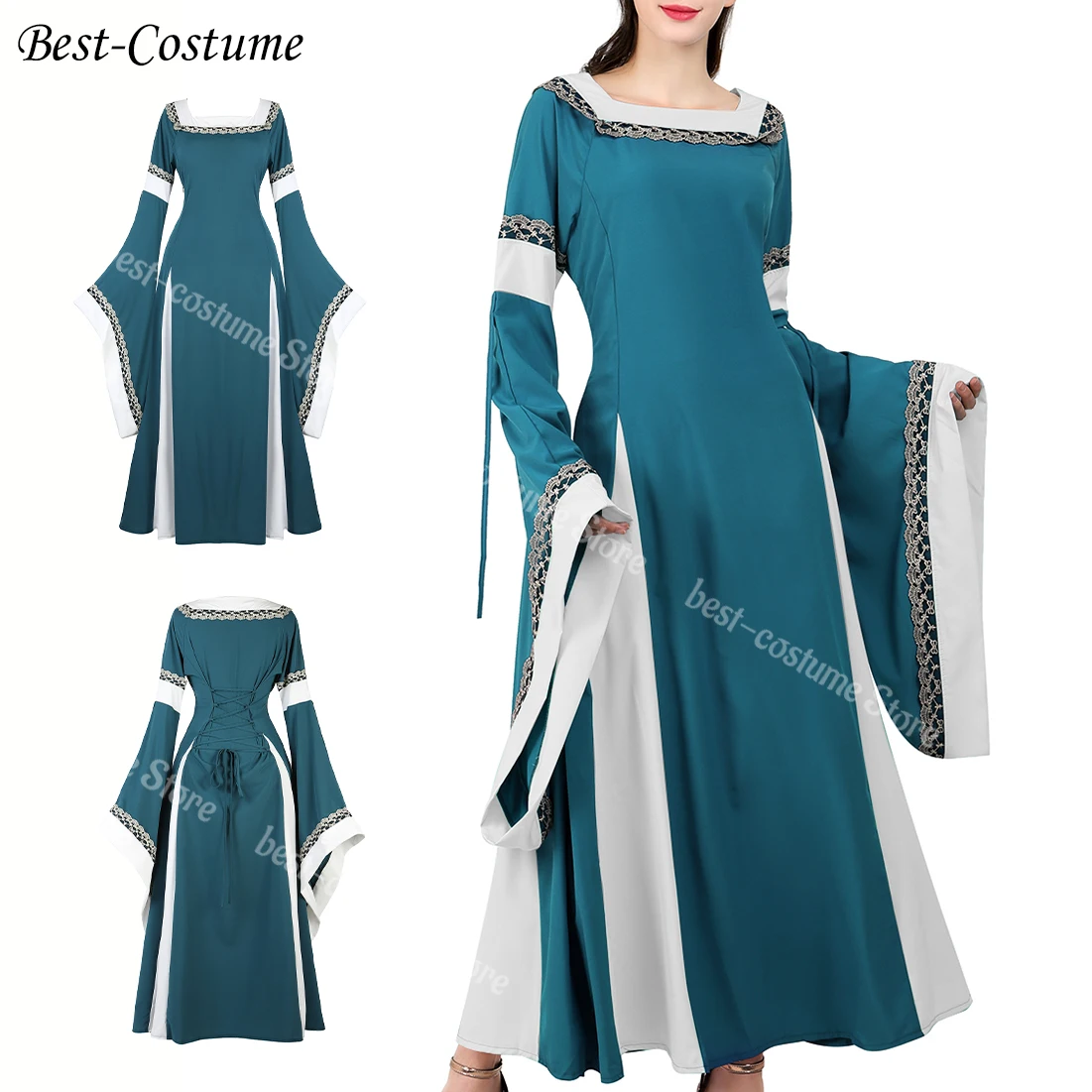 Женское платье в средневековом стиле |