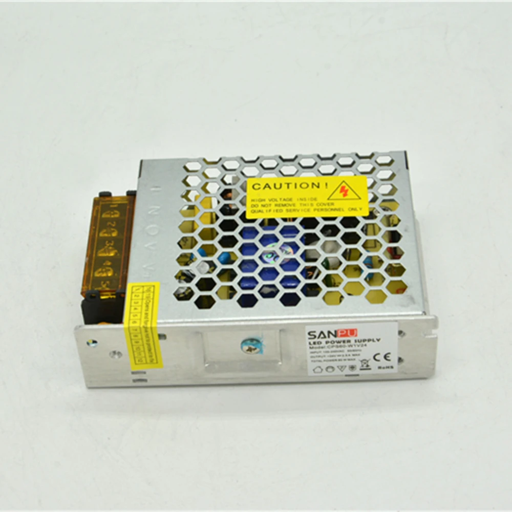 Импульсивный источник питания Тонкий 24VDC Питание 60W 24 V Трансформатор SMPS AC DC Вольт